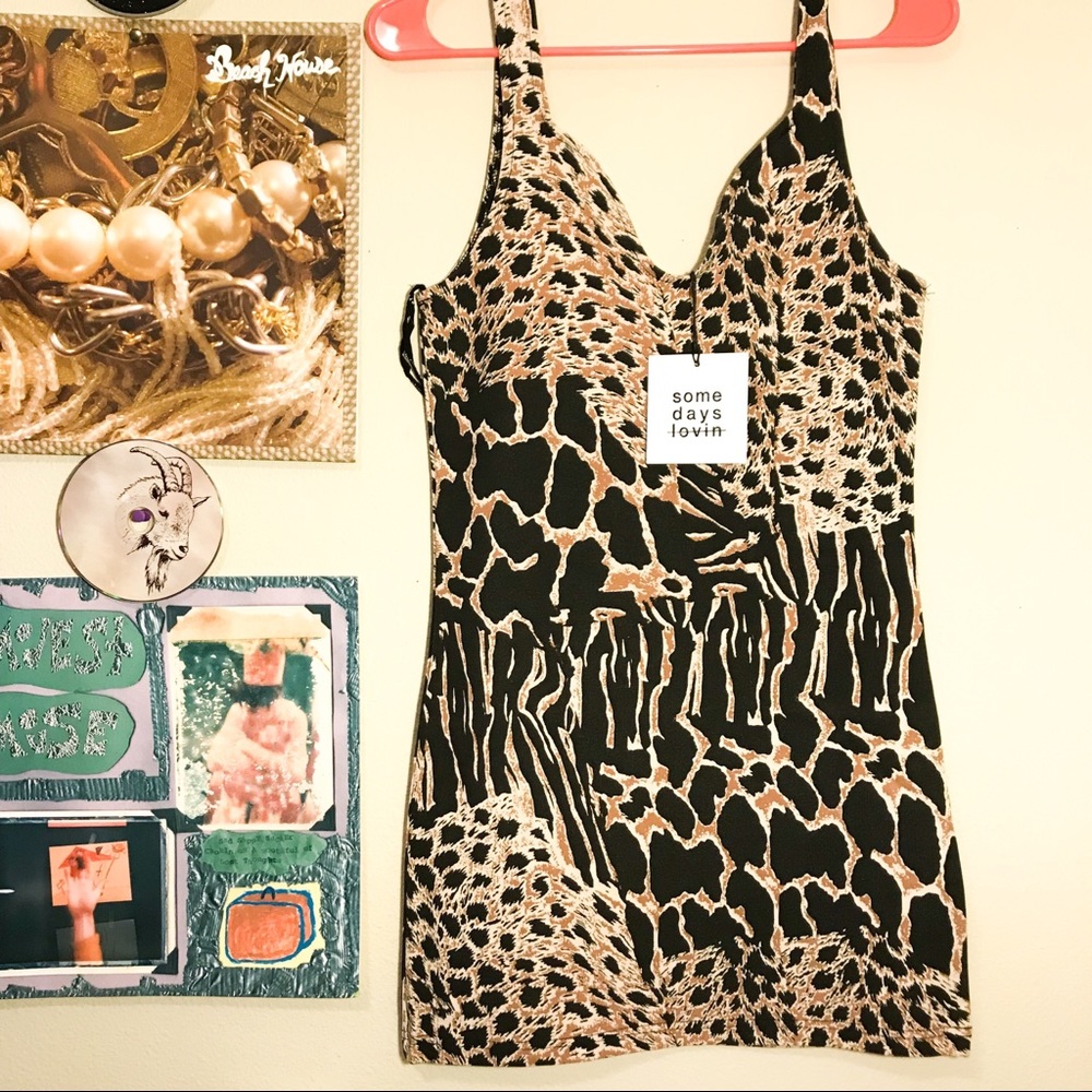 Somedays Lovin’ Animal Print Bodycon Dress